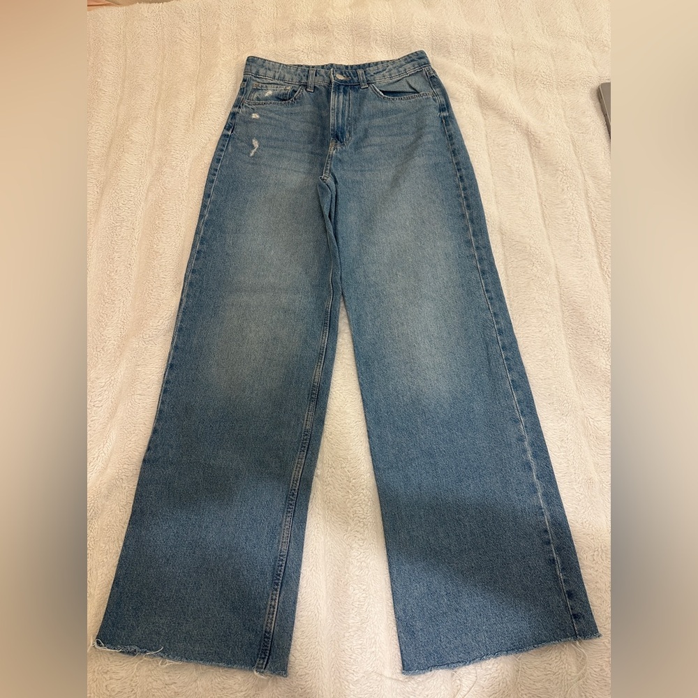 H&M Blue Flare & Wide Leg Jeans